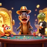 Experience high-stakes action with the velociraptor at the blackjack table, link spaceman88