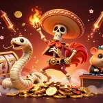 Experience the vibrant world of leci123 with a lively 3D illustration showcasing online casino excitement and fun.
