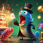 Experience thrilling wins on toto macau with vibrant slot games and engaging characters in this 3D illustration.