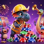Experience slot jepang excitement with vibrant characters celebrating big wins amidst colorful gaming elements.
