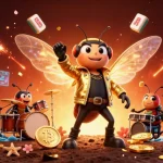 Explorez l'univers du crypto casino avec des personnages dynamiques et des éléments de jeu captivants.
